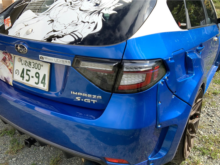 インプレッサのゴールドパーツ・ワイドボディ・痛車・HF-2・fenderist.comに関するカスタム事例の投稿画像5枚目