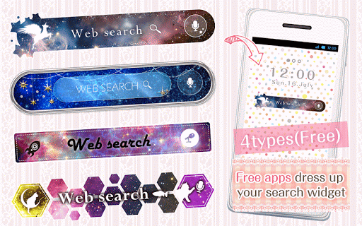 KawaiWidget Glitter Galaxy