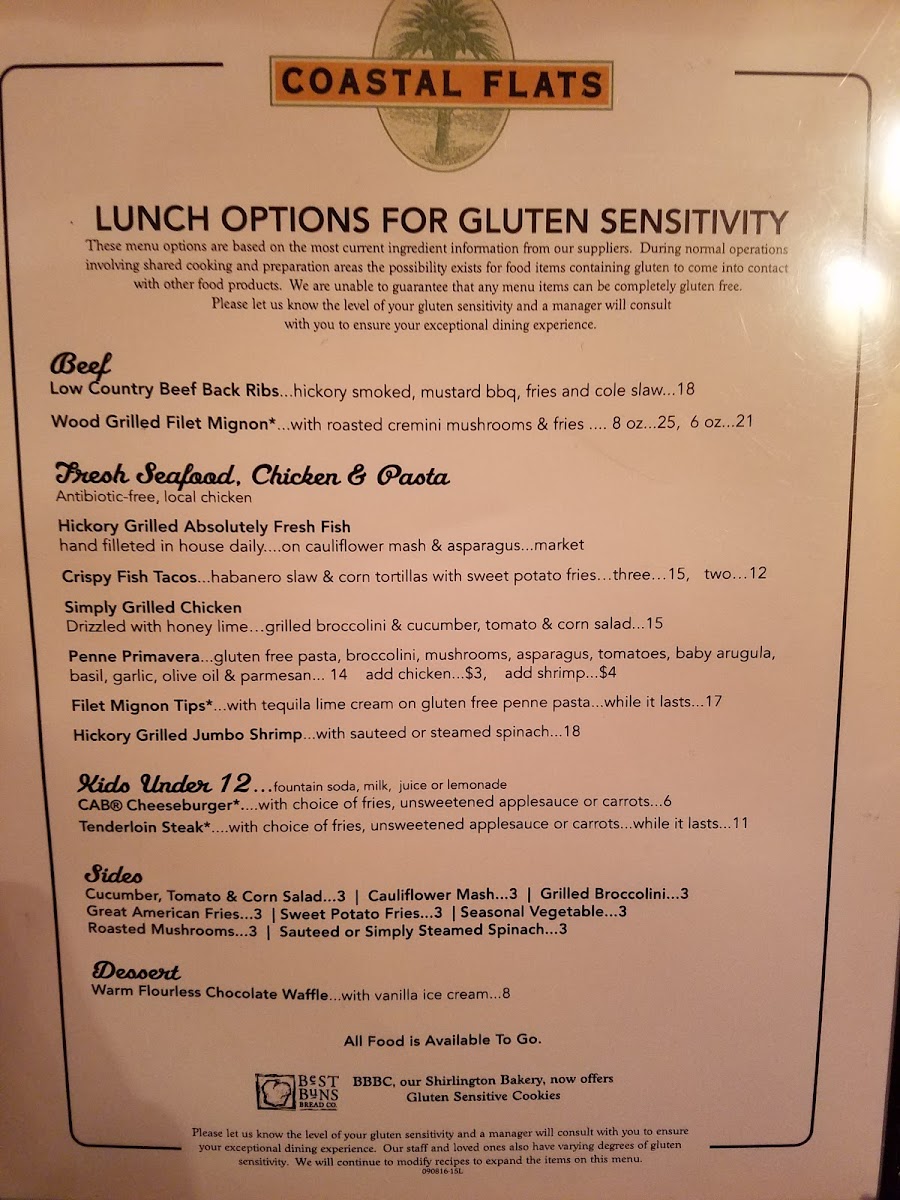 GF Menu