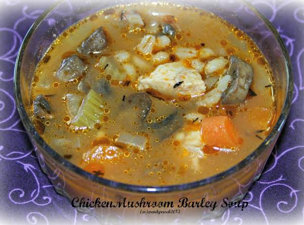 Chicken Mushroom Barley Soup image