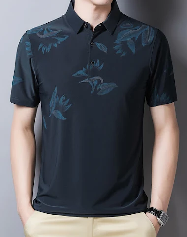 Summer Thin Short Sleeved Men's T S - 3