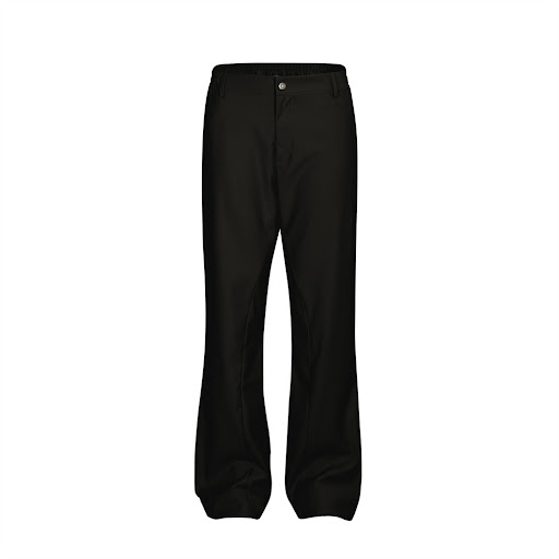 Title 7, Mens Bootcut Trousers, Loose Fit with Split St...