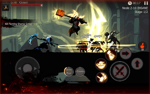 Shadow of Death: Stickman Fighting - Dark Knight Screenshot