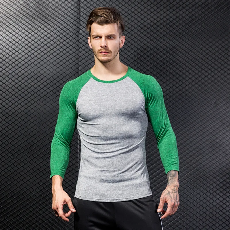 Color matching contrast slim outdoor t-shirt