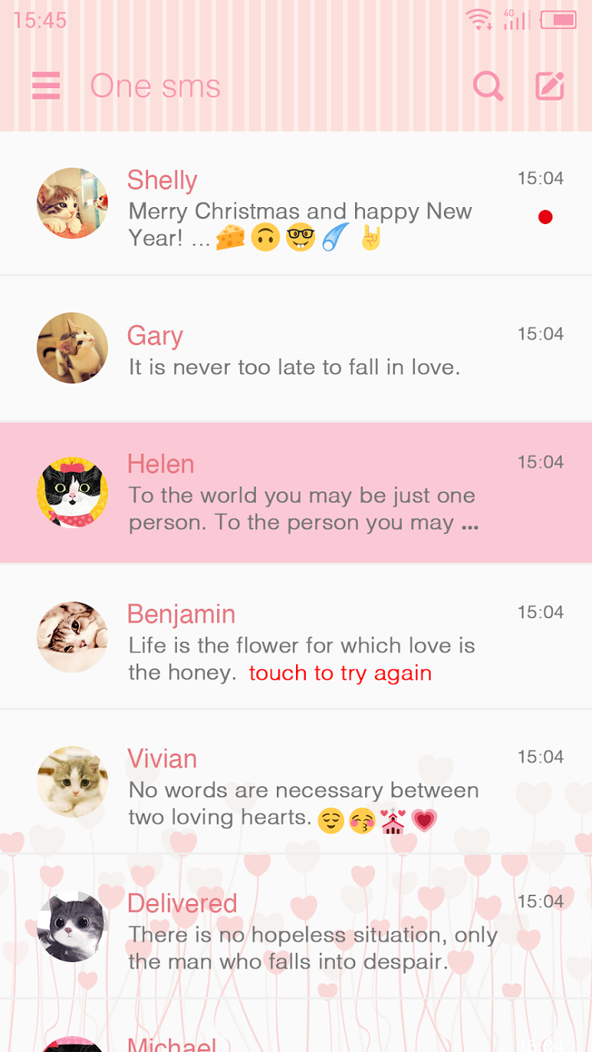 Alice - One Sms Screen 1