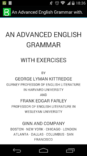 An Advanced English Grammar