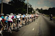 A file photo of cyclists riding through Johannesburg during stage 2 of the Cell C tour of South Africa from Montecasino to Montecasino on February 20, 2011 in Gauteng, South Africa.