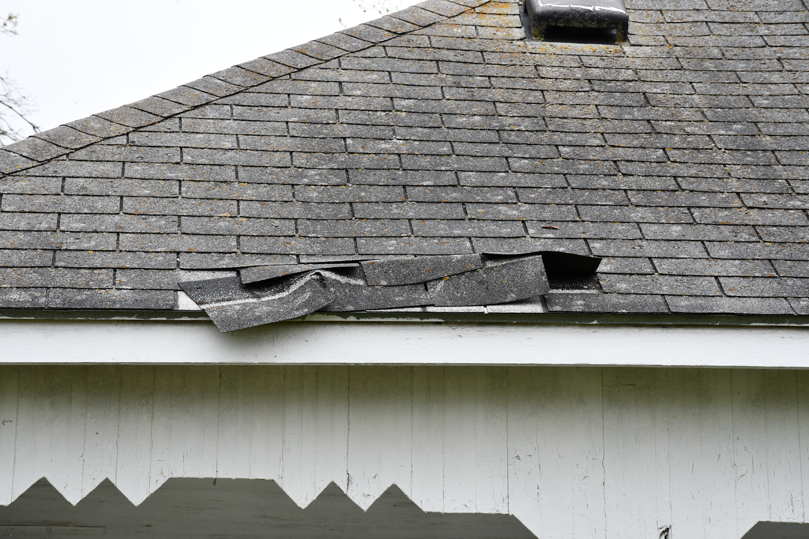 hail damage roof hairline cracks and split cracks