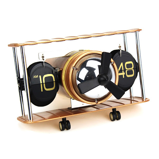 Title 4, Aircraft Page Flipping Clock, Creative Personal...