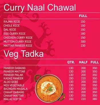 Sardar Jee Biryani Wale menu 