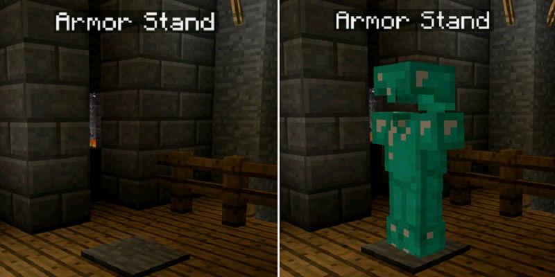 Armor Stand Mod v1.0 for MCPE Screen 2