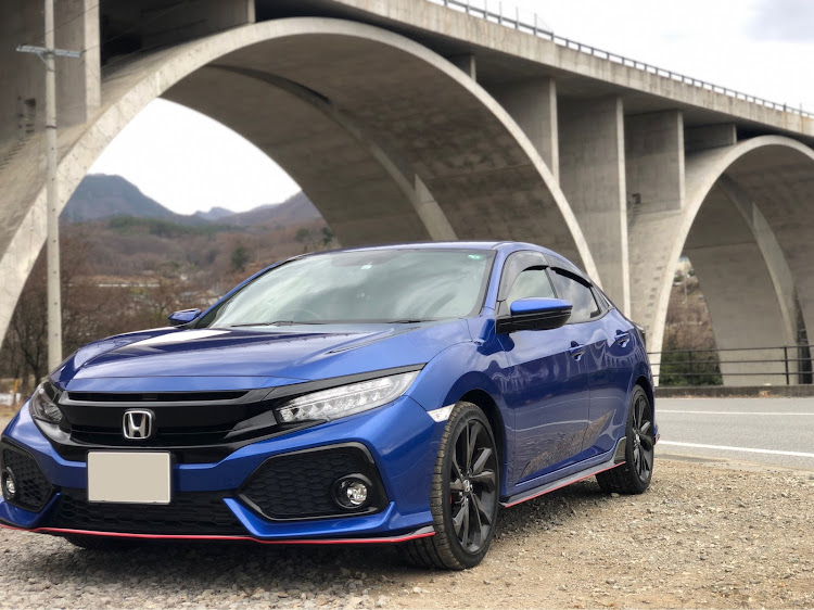 シビックのもうすぐ桜・FK７・ローマン橋・しごとおわり・年度末に関するカスタム事例の投稿画像1枚目