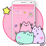 Cover Image of Скачать Pusheen Cat Lovely Pink Theme🐱 1.1.3 APK