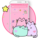 Descargar Pusheen Cat Lovely Pink Theme Instalar Más reciente APK descargador