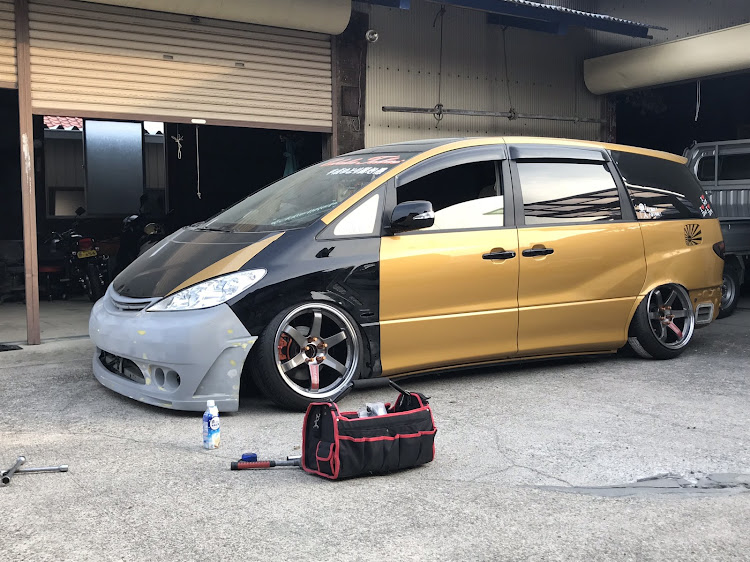 エスティマTの車高調・車高短・キャンバー・鬼キャン・#エアロに関するカスタム事例の投稿画像4枚目