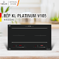 Bếp Điện Từ Đôi Kieler Kl - Platinum V105 Mặt Kính Euro Kieler Platinum, Bếp Điện Từ Chế Độ Hấp, Cảm Ứng Chống Tràn 4400W - Hàng Chính Hãng