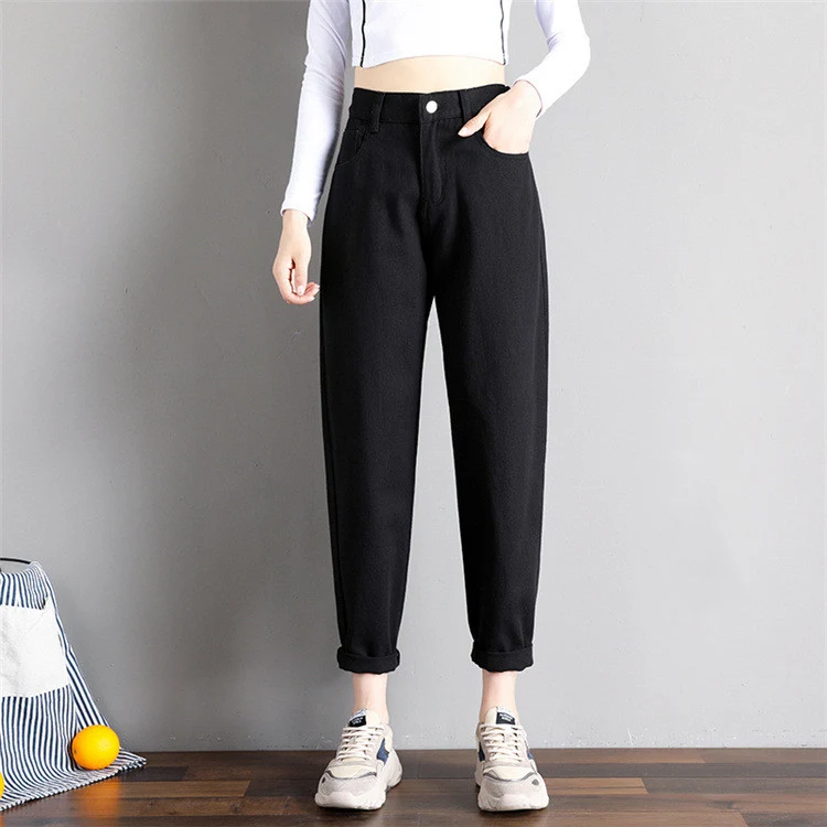 Title 5, Pantalon Harem Coréen Printemps Ample Taille Se...