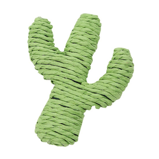 Title 1, Cat toy paper rope green cactus provides playfu...