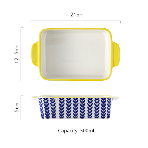 Title 6, Rectangular Plate and Binaural Baking Bowl Cook...