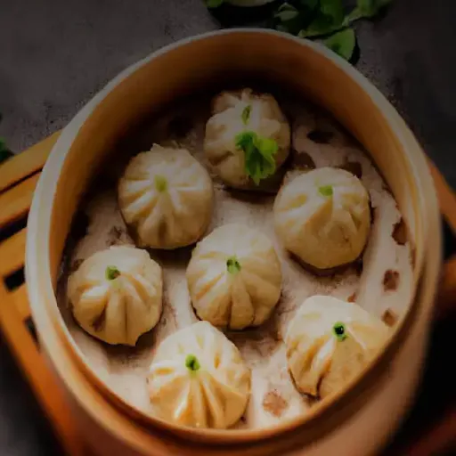 Veg Steamed Momos [6 Pcs]