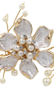 Title 4, Kristallen bruidshaaraccessoires Prachtige bloe...