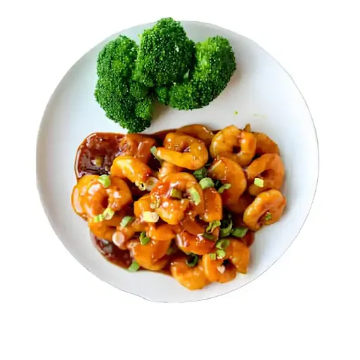 Schezwan Prawns (10 Pcs)