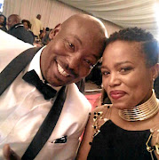 Onicca Moloi  and her husband Kabelo during happier times.