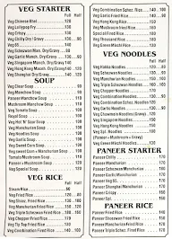 Chopstick Chinese Corner menu 3