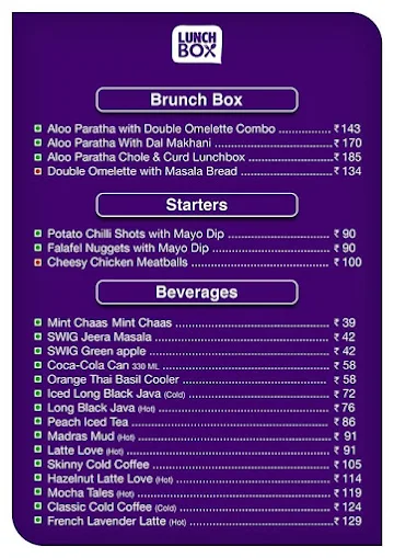 LunchBox - Meals and Thalis menu 