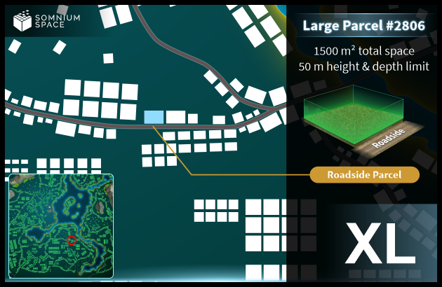 Extra Large #2806 (XL) parcel in Somnium Space