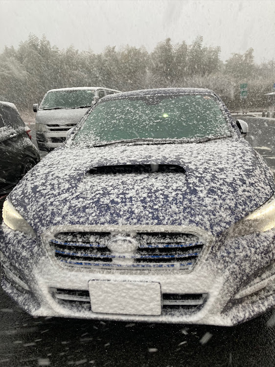 レヴォーグのちょっと帰省・遂に雪に関するカスタム事例の投稿画像1枚目