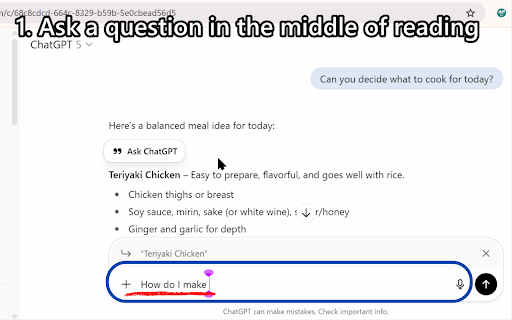 ChatGPT JumpBack screenshot 1