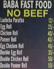 Baba Fast Food menu 2