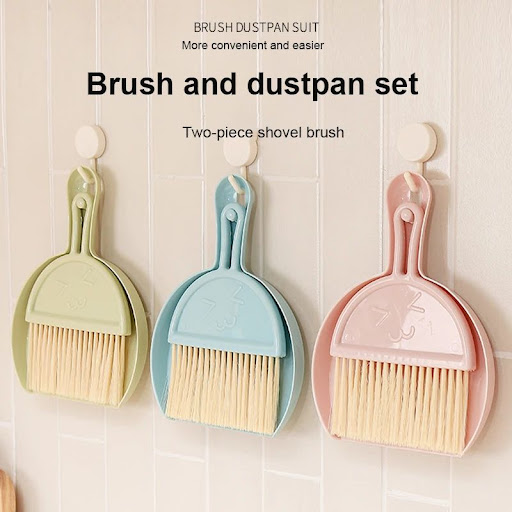 Title 1, Desktop Cleaning Brush Broom and Dustpan Set Ho...