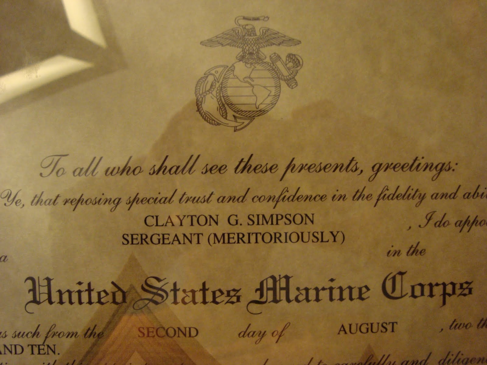 The Simpsons Meritorious Promotion Sgt Simpson