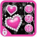 Love Pink Hearts Diamonds Locker Theme 1.1.1 APK Baixar