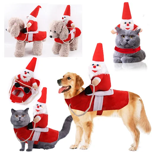 Pet Costume Dog Costume Pet Suit Cowboy Rider Style Dog Carrying Costume for Small Medium Large Dogs Halloween Clothes