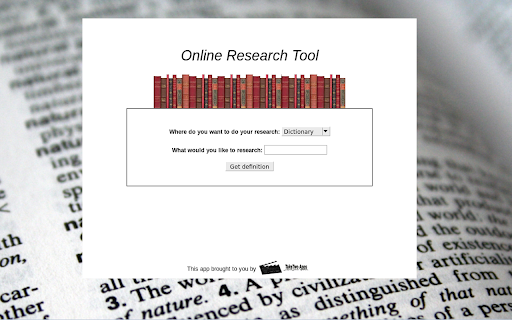 Online Research Tool