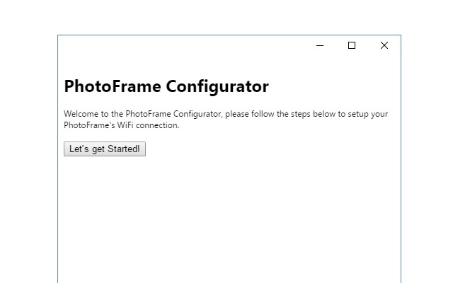 Photo Frame Configurator chrome extension