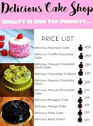 Delicious Cake Shop menu 1