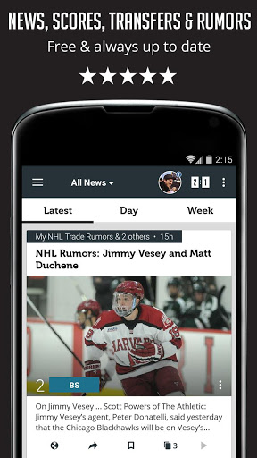 Screenshot Sportfusion - NHL News Edition