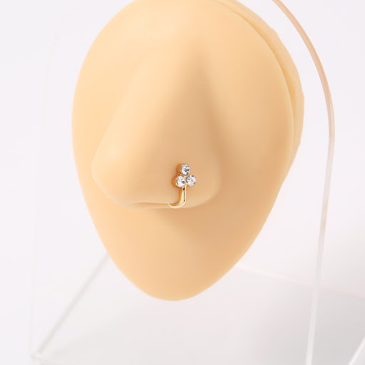 Title 2, Niche design mini diamond U-shaped fake clip go...