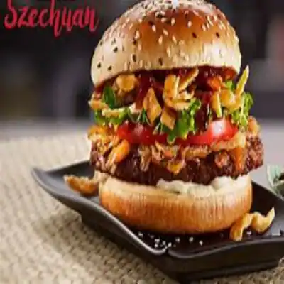 Veg Schezwan Burger