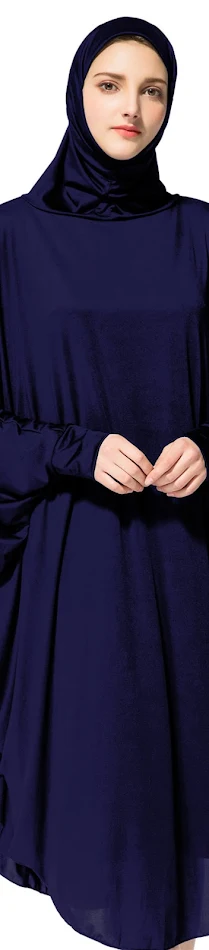 Nouveau service de culte musulman Robe de chauve-souris avec hijab