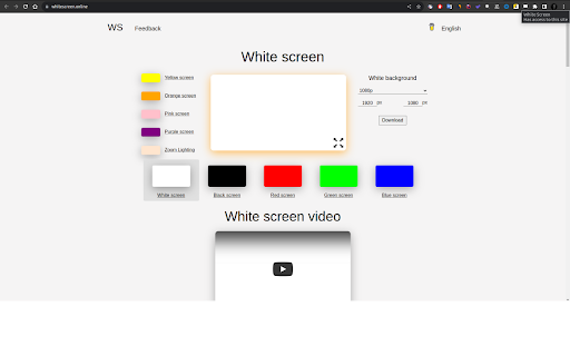 White Screen