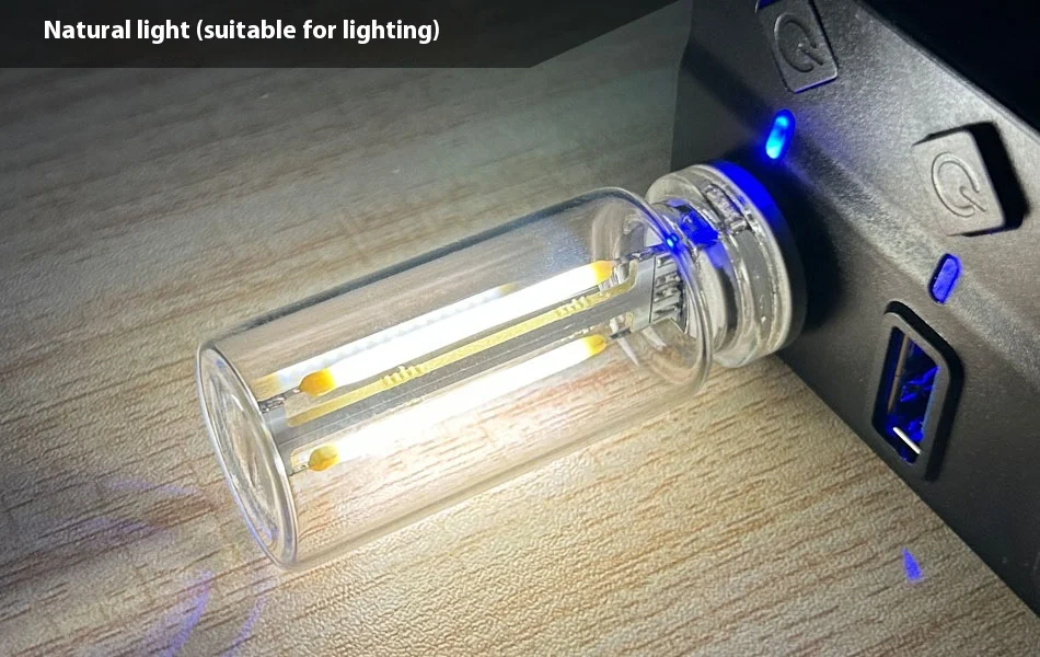 Title 19, 1x USB LED-lamp 0.3W 5V Retro Edison, dimbaar, ...