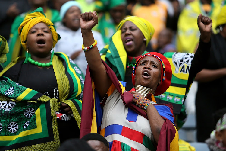 Thousands of mourners came to honour the late Winnie Madikizela-Mandela at the official memorial service at Orlando Stadium in Soweto on April 11 2018.