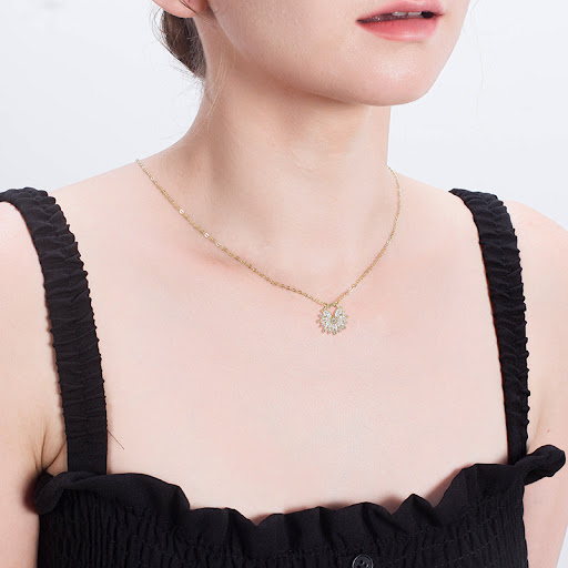 Title 2, Sterling silver and diamond necklace