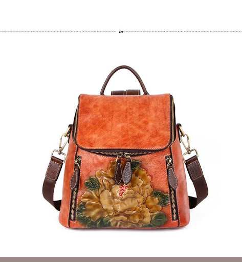 Title 10, Large Capacity Full Head Leather Bag With One S...