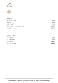 The Market - The Westin menu 2